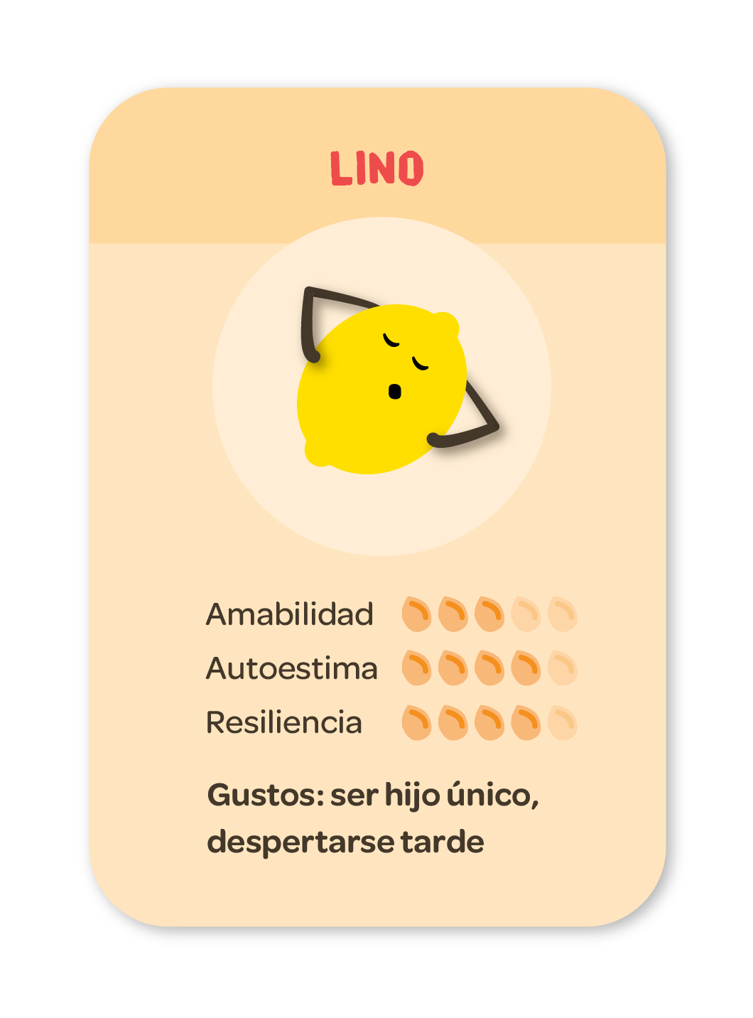 Regulación emocional insignia de habilidad, Lino